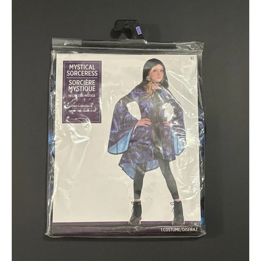 Mystical Sorceress Child Costume Halloween/Dress Up BDay Party Size XL 14-16 NEW